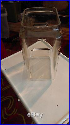 Vey illusive style antique Pyrex battery jar # 50006 with formed handles