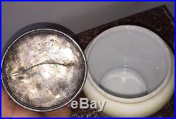 Victorian 9 Biscuit Jar 2 Interlocking Pipes On Lid Humidor Handle A J Hall