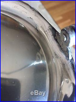 Victorian Consolidated Glass Diamond Quilted Biscuit Jar Silver Handle & Lid