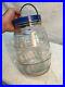 Vintage/ 10in LARGE Glass Barrel Style General Store PICKLE JAR Wire Handle Lid
