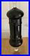 Vintage 1960’s Italian Empoli 16 Black Art Glass Footed Apothecary Jar withLid