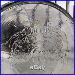 Vintage 1965 Owens Illinois Duraglass 5 Gallon Glass Picket Jar Lid Wood Handle