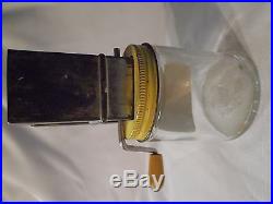 Vintage Androck Nut/Meat Chopper withGlass Jar n Wooden Handled Crank