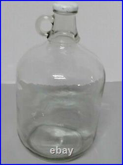 Vintage BALL (Mason) One Gallon Glass Jug Jar Bottle Finger Loop Handle With Lid