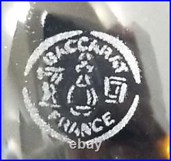 Vintage Baccarat Bretagne Cut Crystal Mustard Jar Lid Spoon Made In France EUC