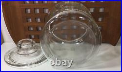Vintage Curtiss Candy Glass Display Jar with Lid 10 Tall 7 Rare Wide Handle Lid