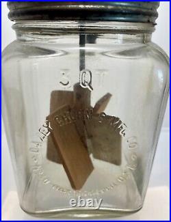 Vintage Dazey #30 3QT Glass Butter Churn