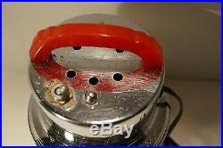 Vintage Electric Spee-dee Mixer Red Bakelite Handle Glass Jar WORKS