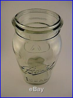 Vintage Giant BALL Canning Type Jar By IDEAL Has Indentations for Bale Handle