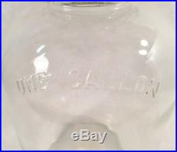 Vintage Hazel Atlas One Gallon Glass Bail Handle Jar withZinc Lid