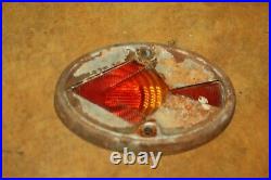 Vintage Heavy Ribbed Glass Car Truck Accessory Turn Signal Arrow Lamp Cover