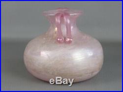 Vintage Jar Two-Handled Abu Dhabi World Champion Amphora Glass Murano Pink