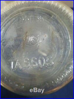 Vintage Large Glass Pickle Jar Glass handles no lid lovely shape USA