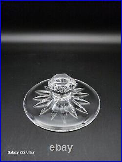 Vintage Marked Waterford Cut Crystal Lismore 7 Heavy Biscuit Jar Barrel Ex. Cond