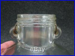 Vintage ONE GALLON GLASS JAR BOTTLE JUG with BAIL WOOD & WIRE HANDLE