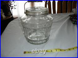 Vintage Oscar Ewing Creamed Cottage Cheese bucket container wire wood handle