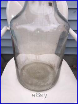 Vintage Owens 5062 5 Gallon Glass Pickle Jar Wire Handle
