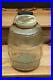 Vintage Owens Illinois Duraglas Glass Pickle Barrel Jar with Handle & Lid 13 Tall