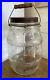 Vintage PICKLE JAR RED LID and METAL HANDLE 1 GALLON Barrel Shaped Glass Jar
