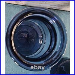 Vintage Set Of 3 LE Smith Cobalt Blue Glass Milk Can Apothecary Storage Jars