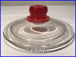 Vintage Tom's Toasted Peanuts Glass Jar Lid WithTom's Embossed Handle, Lid Only