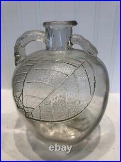 Vintage WHITE HOUSE VINEGAR Glass Jar Bottle APPLE with Handle & Spout #2