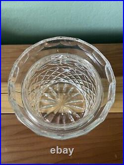 Vintage Waterford Crystal Glandore 5.75x4.75 Biscuit Barrel Cookie Jar withLid