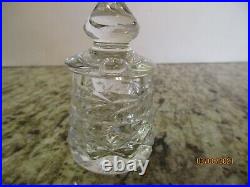 Vintage Waterford Crystal Honey Jam Jar/Pot Made In Ireland Acid Etch Signature