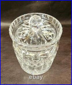 Vintage? Waterford Crystal? Lismore Biscuit Jar, 7 Tall, WithLid, EUC