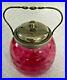 Vintage_hand_blown_pink_bubble_glass_Biscuit_Jar_with_metal_lid_and_handle_VGC_01_pemh