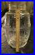 Vtg / Antique Large Keg Shape Glass PICKLE JAR Wood Bail Handle 3 Gallon NO Lid