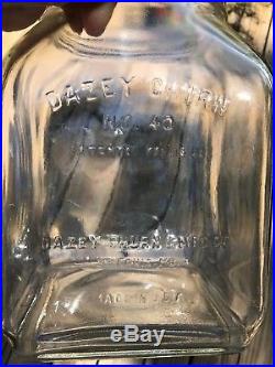 Vtg Dazey Butter Churn 4 QT Glass Jar Wood Paddles Handle No 40 Pat Feb 14'22