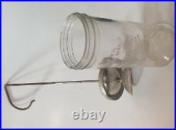 Vtg Depression Era Wesson Oil Mayonnaise Maker Mixer Recipe Embossed on Glass