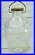 Vtg Embossed Glass Jar Jug 1 gal with Lid & Wire Bail Handle 175145 Antique Jar