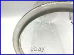 Vtg Lg 13 Hand Blown Glass Dome Display Jar Cloche Taxidermy Ground Rim