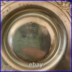 Vtg Sheridan E. P. S Silverplate Tea Condiment Handled Tray with Lidded Glass Jars