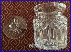 WATERFORD CRYSTAL IRELAND Lismore Pattern BISCUIT COOKIE BARREL JAR with LID