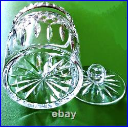 WATERFORD CRYSTAL IRELAND Lismore Pattern BISCUIT COOKIE BARREL JAR with LID