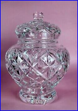 WATERFORD CRYSTAL Vanity, Ginger Jar & Lid, 8Tall