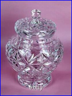 WATERFORD CRYSTAL Vanity, Ginger Jar & Lid, 8Tall