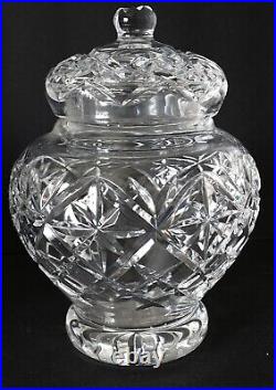 WATERFORD CRYSTAL Vanity, Ginger Jar & Lid, 8Tall