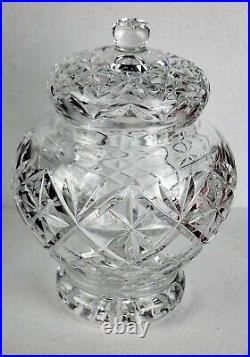 WATERFORD CRYSTAL Vanity, Ginger Jar & Lid, 8Tall