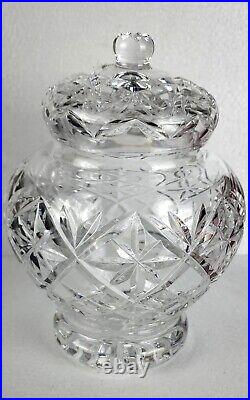 WATERFORD CRYSTAL Vanity, Ginger Jar & Lid, 8Tall