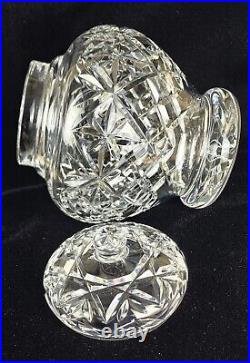 WATERFORD CRYSTAL Vanity, Ginger Jar & Lid, 8Tall