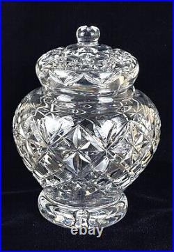 WATERFORD CRYSTAL Vanity, Ginger Jar & Lid, 8Tall