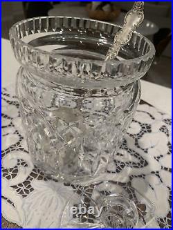 WATERFORD Crystal LISMORE Cookie / Biscuit /Pickle Barrel Made Ireland RARE