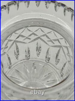 Waterford Biscuit Jar Crystal Lismore Barrel With Inset Lid