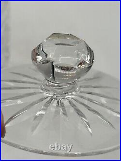 Waterford Biscuit Jar Crystal Lismore Barrel With Inset Lid