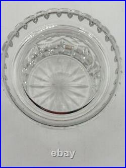 Waterford Biscuit Jar Crystal Lismore Barrel With Inset Lid