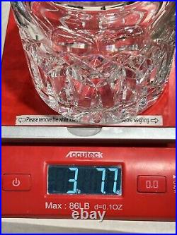 Waterford Biscuit Jar Crystal Lismore Barrel With Inset Lid